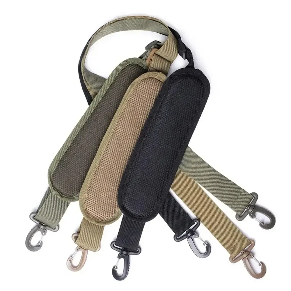 Chaîne de sac à bandoulière réglable de couleur unie, coussinet rembourré amovible, ceinture d'épaule en nylon pour sac, rallonge de sac à bandoulière, chaîne de sac à bandoulière