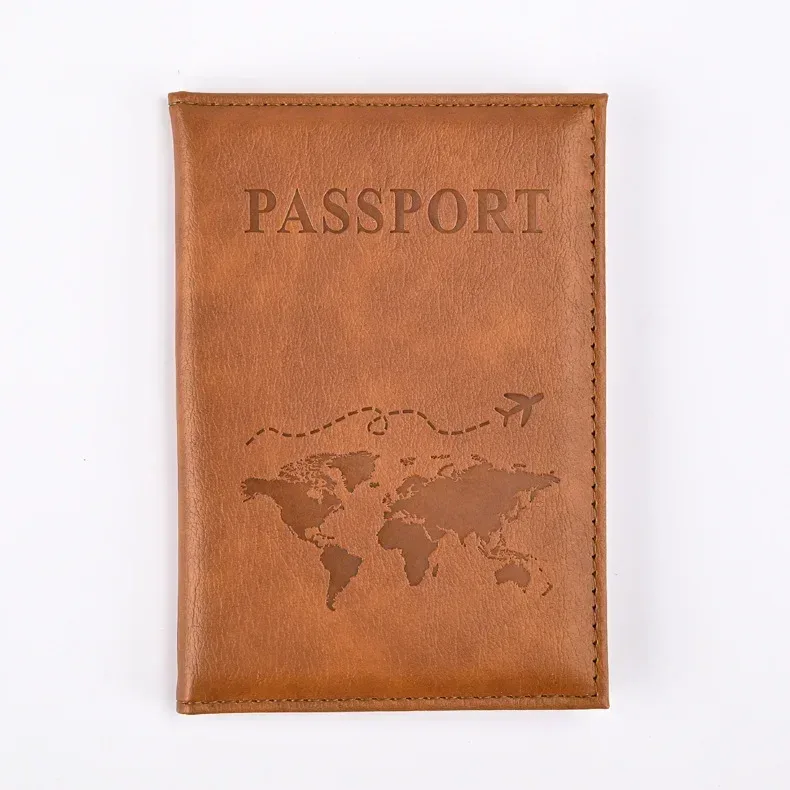 porte-passeport, couverture portefeuille, essentiels de voyage, étui à cartes en cuir pu, accessoires de voyage internationaux pour femmes/hommes