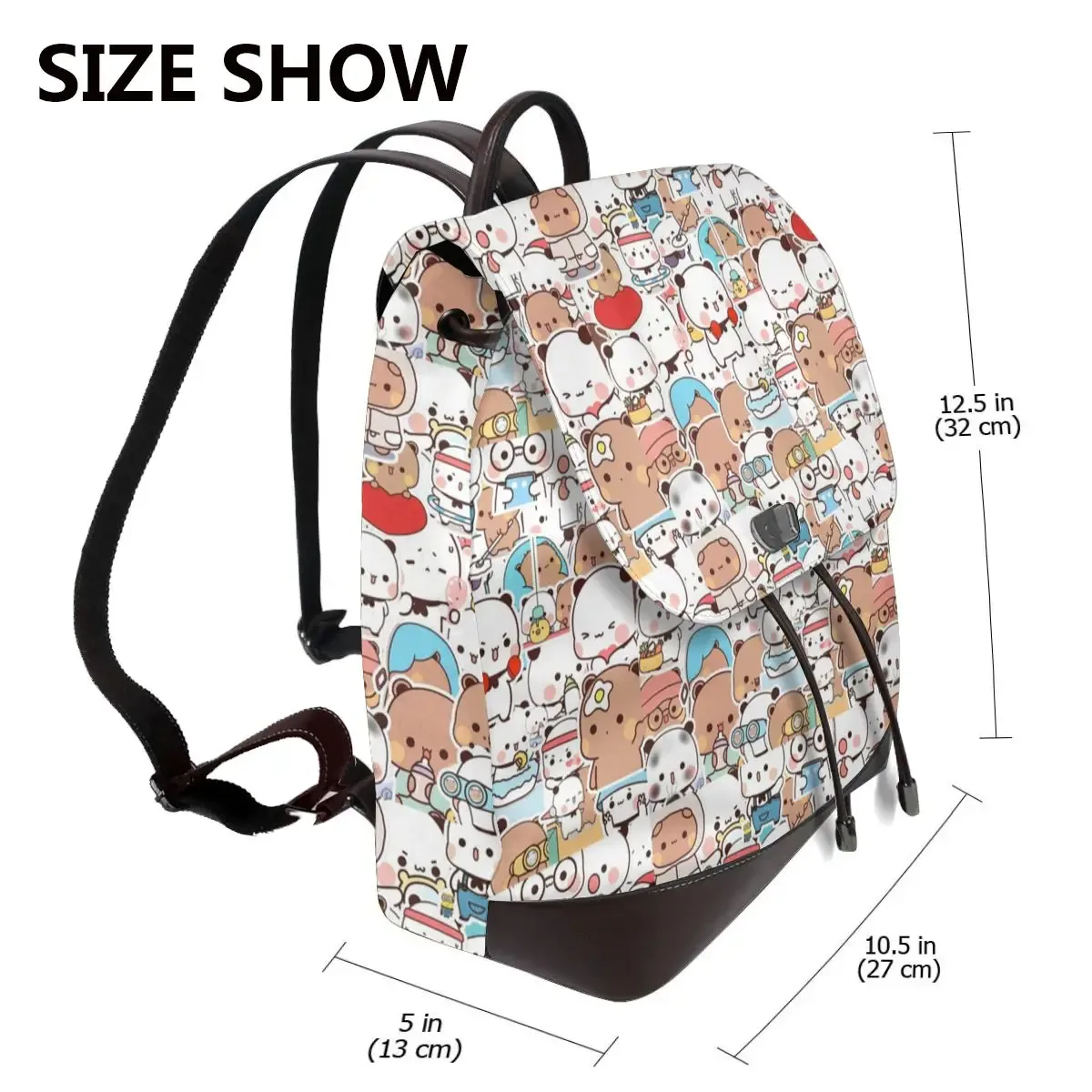 bubu dudu nouveau sac à dos pour femme tendance, sac à dos en cuir de haute qualité, sac à dos simple et élégant, sac à dos de grande capacité