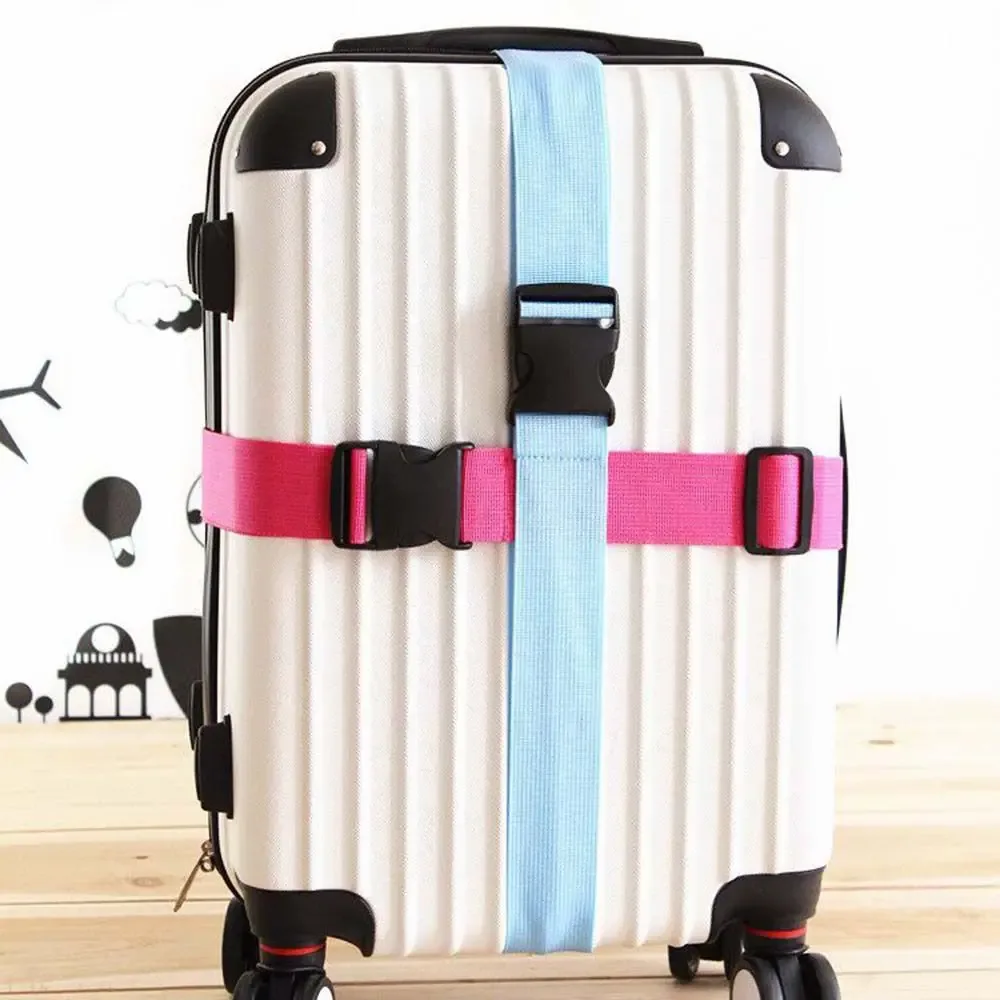 sangles de sécurité réglables pour bagages, sans mot de passe, corde d'attache anti-perte, ceinture d'emballage, sangle à boucle de bagage, ceintures de valise fixes