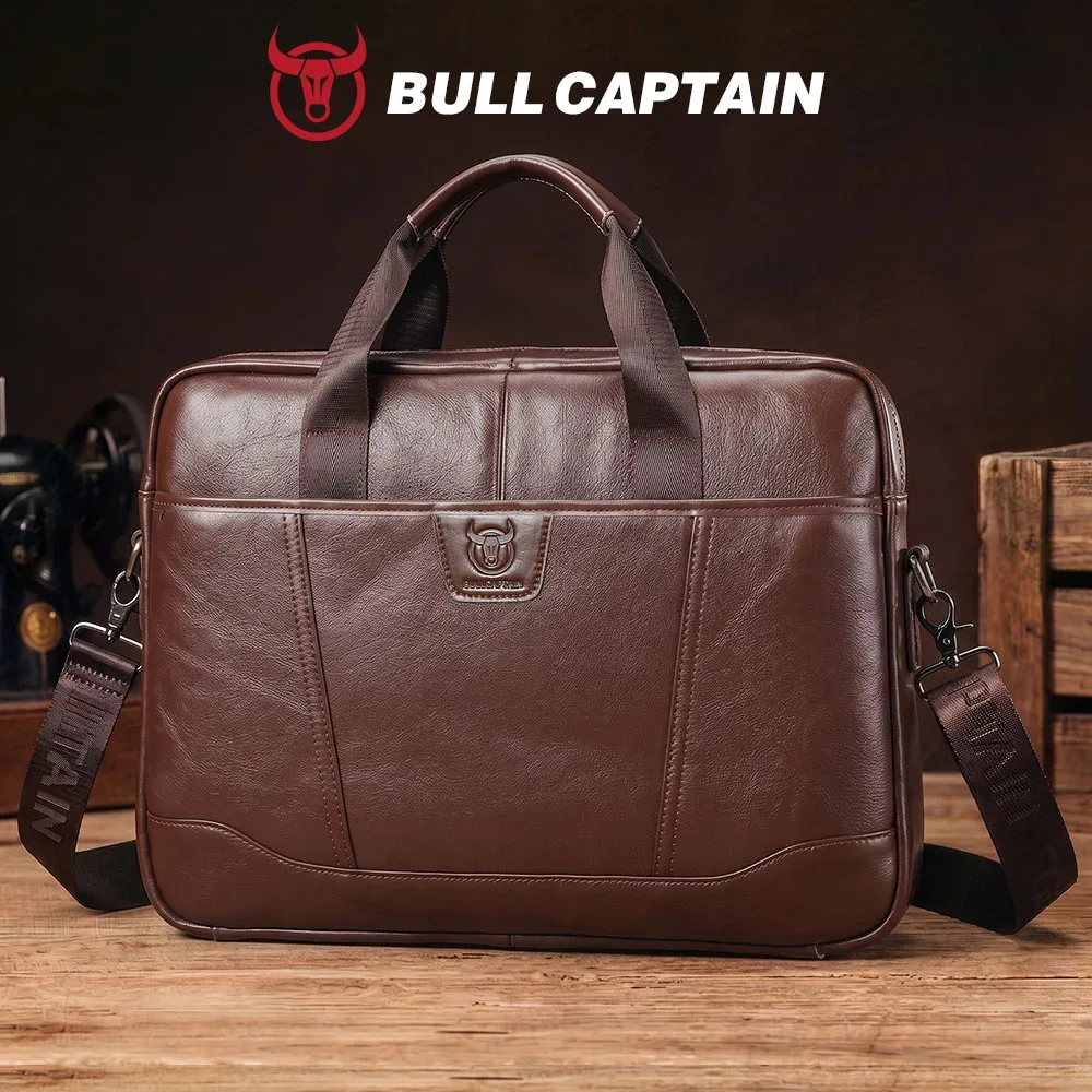 sac à main pour homme bullcaptain, sacoche en cuir de première qualité, sacoche pour ordinateur portable artisanale avec plusieurs compartiments, sac à bandoulière pour affaires