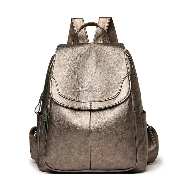sac à dos en cuir véritable pour femme, sac à dos pour femme, sacs d'école pour adolescentes, mode initiée, 2024