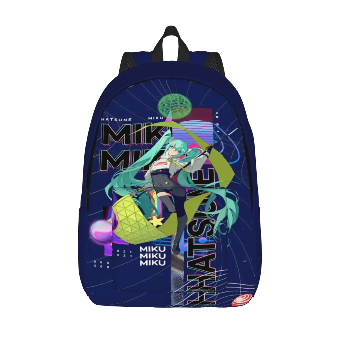 sac à dos hatsune miku pour hommes et femmes, sac à dos décontracté pour étudiants, randonnée, voyage, sac à bandoulière pour l'université, en plein air