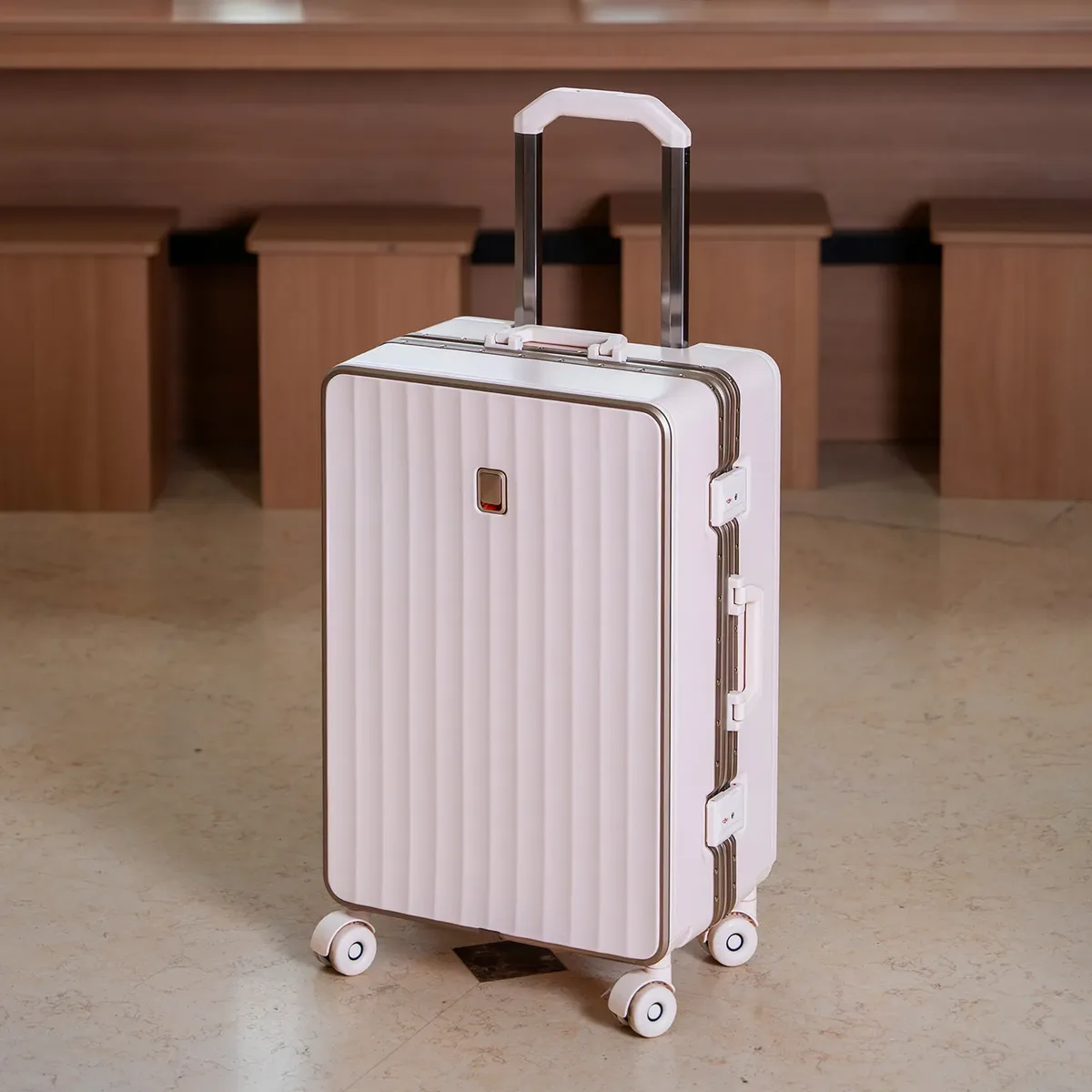 valise à cadre en aluminium colenara, robuste et durable, boîte de transport 20"22"24"26"28 pouces, grande capacité, valise à roulettes, valise de voyage