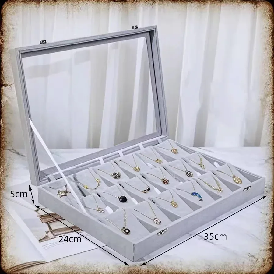 boîte à bijoux de grande capacité, présentoir à motif en bois, étui de rangement pour accessoires précieux, style vintage, matériau rigide