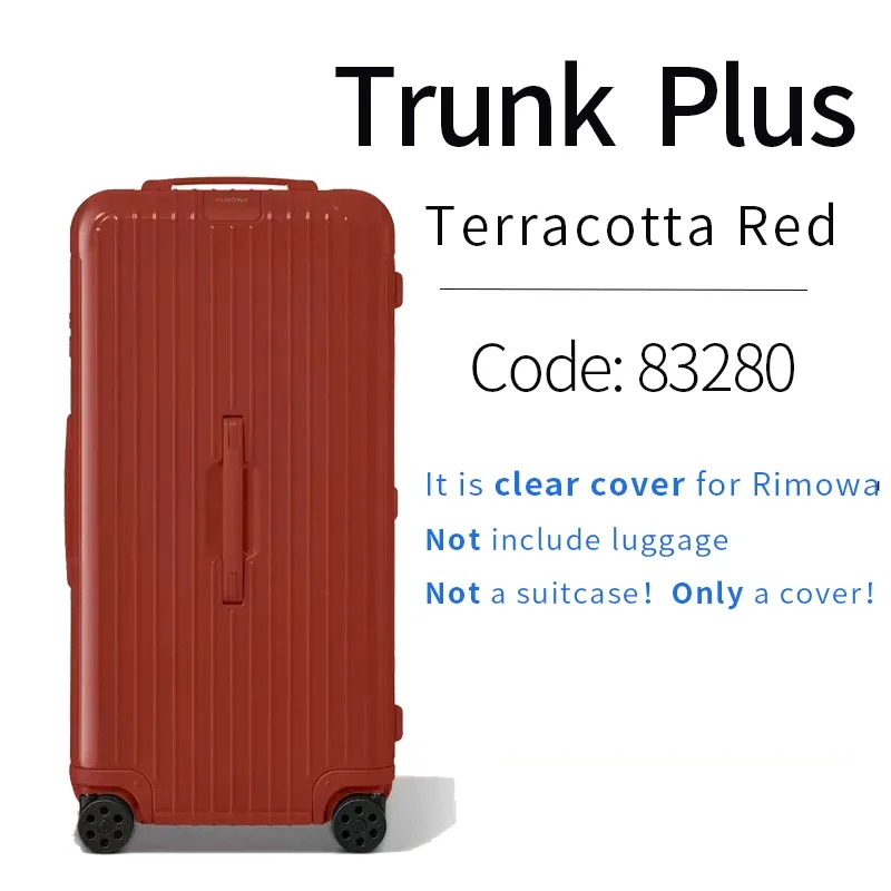 housse de protection transparente pour bagages rimowa clear, compatible avec la valise rimowa essential.