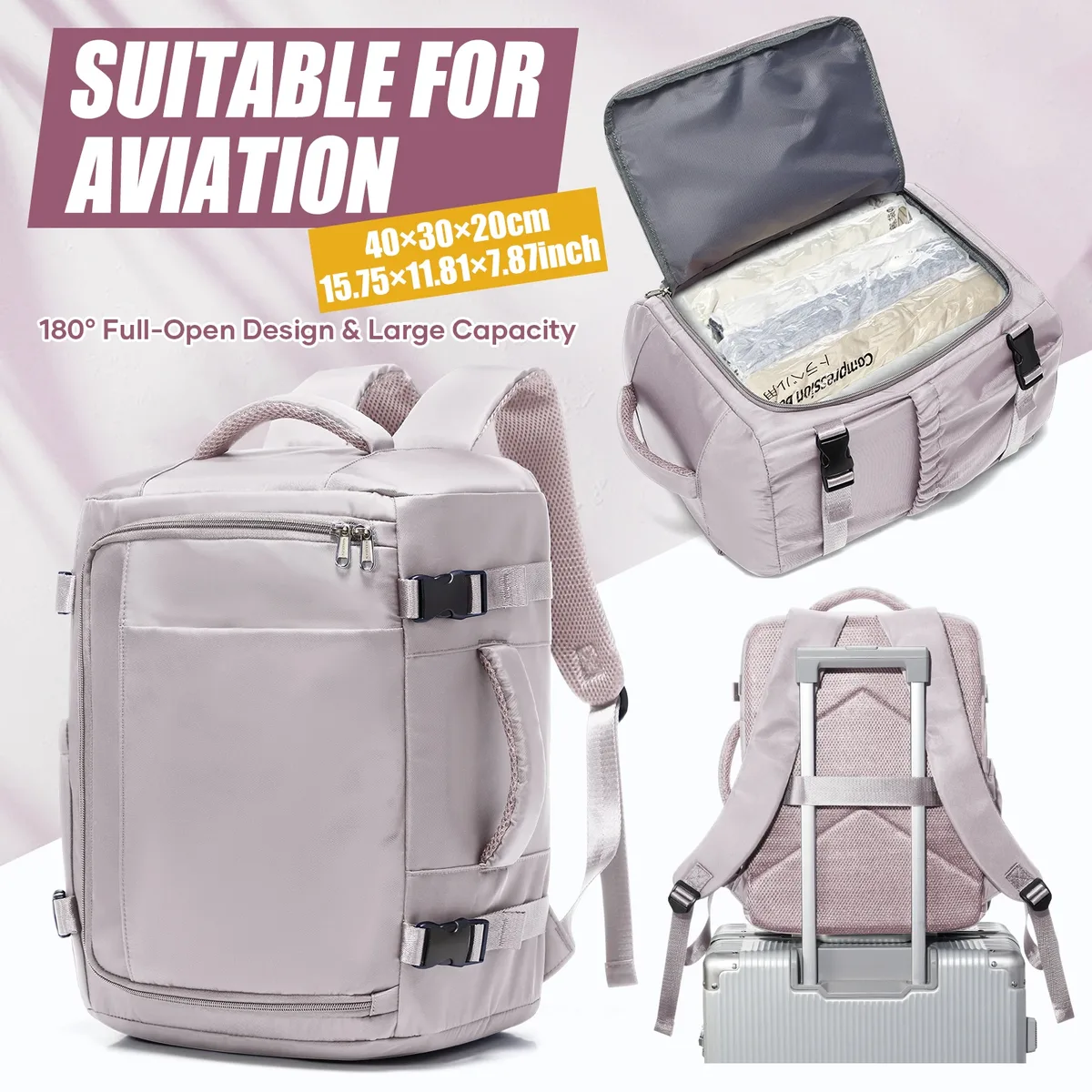 bagage cabine ryanair 40x30x20, sac sous siège, nouveau sac à dos de voyage easyjet pour hommes et femmes, sac d'école, sacoche pour ordinateur portable 15,6 pouces