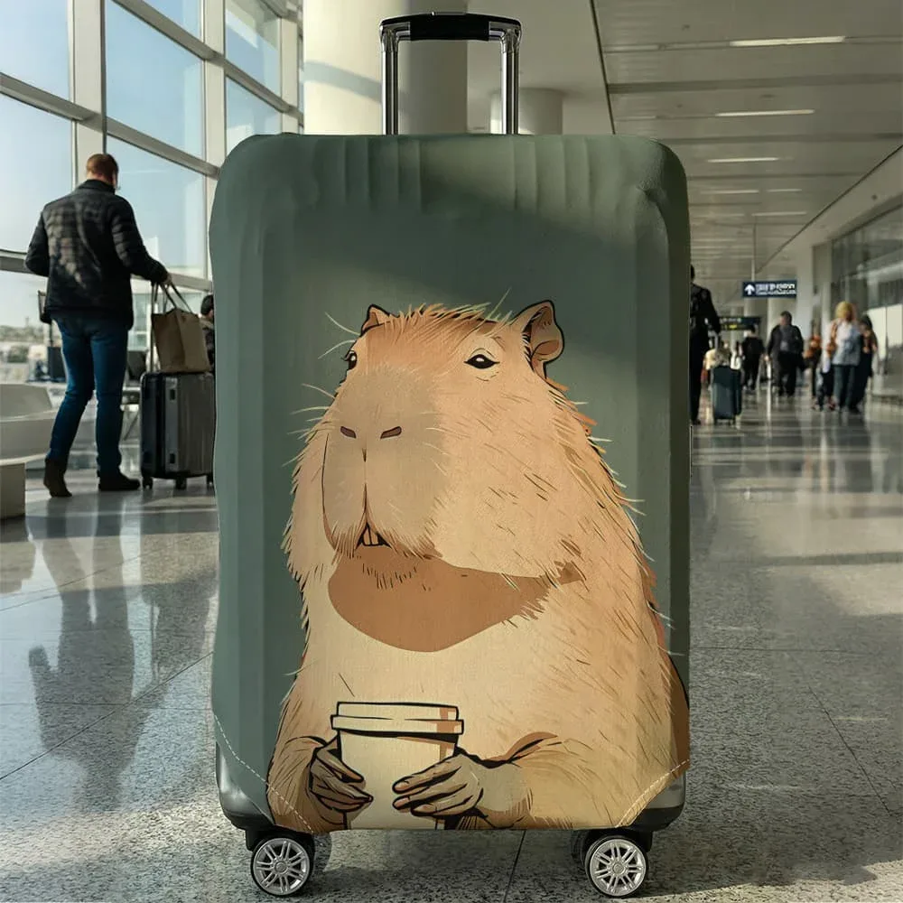 housse de protection pour bagages à motif animal, ensemble adapté aux bagages de 18 à 32 pouces, housse de poignée de valise, accessoires de voyage
