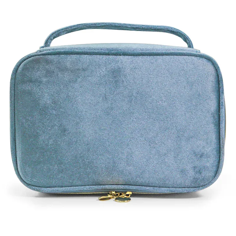 xmessun nouveau sac cosmétique de voyage en flanelle à la mode pour les femmes, sac de maquillage à main de grande capacité décontracté de créateur de mode a327