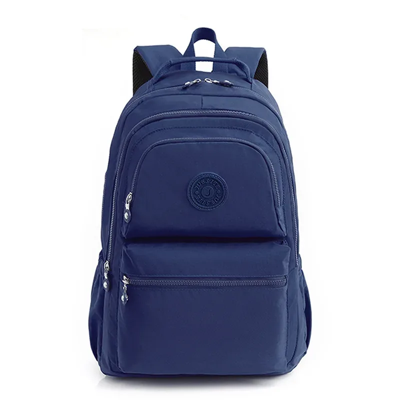 sac à dos à deux épaules pour femmes, sac à dos décontracté pour ordinateur portable, grande capacité, cartable d'étudiant, sac à dos de voyage étanche en nylon
