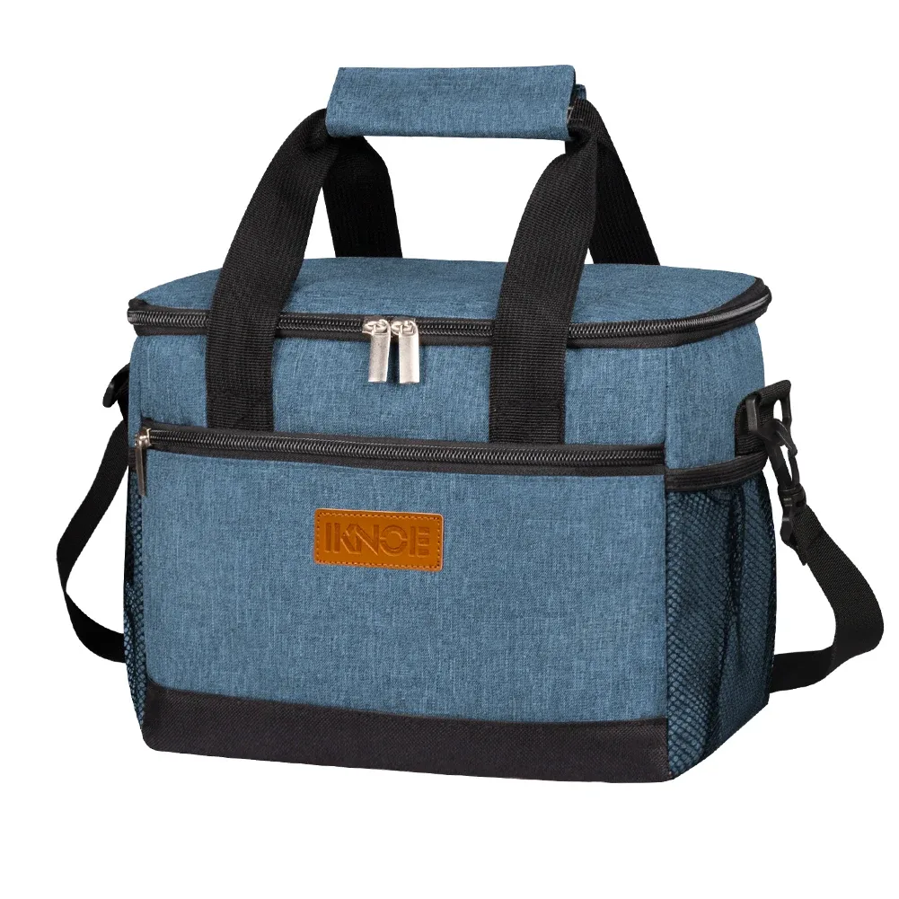 sac à dos de déjeuner simple anti-fuite, grand pique-nique thermique, sac isolé frais et chaud pour hommes et femmes, sac à bandoulière de rangement en plein air