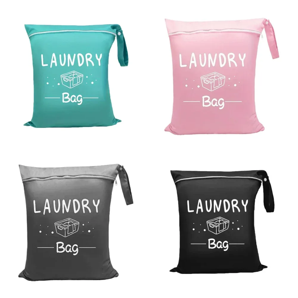 sac à linge portable en tissu oxford, pochette de rangement avec fermeture éclair, séparation humide/sec, pour voyage et salle de sport, 1/4 pièces