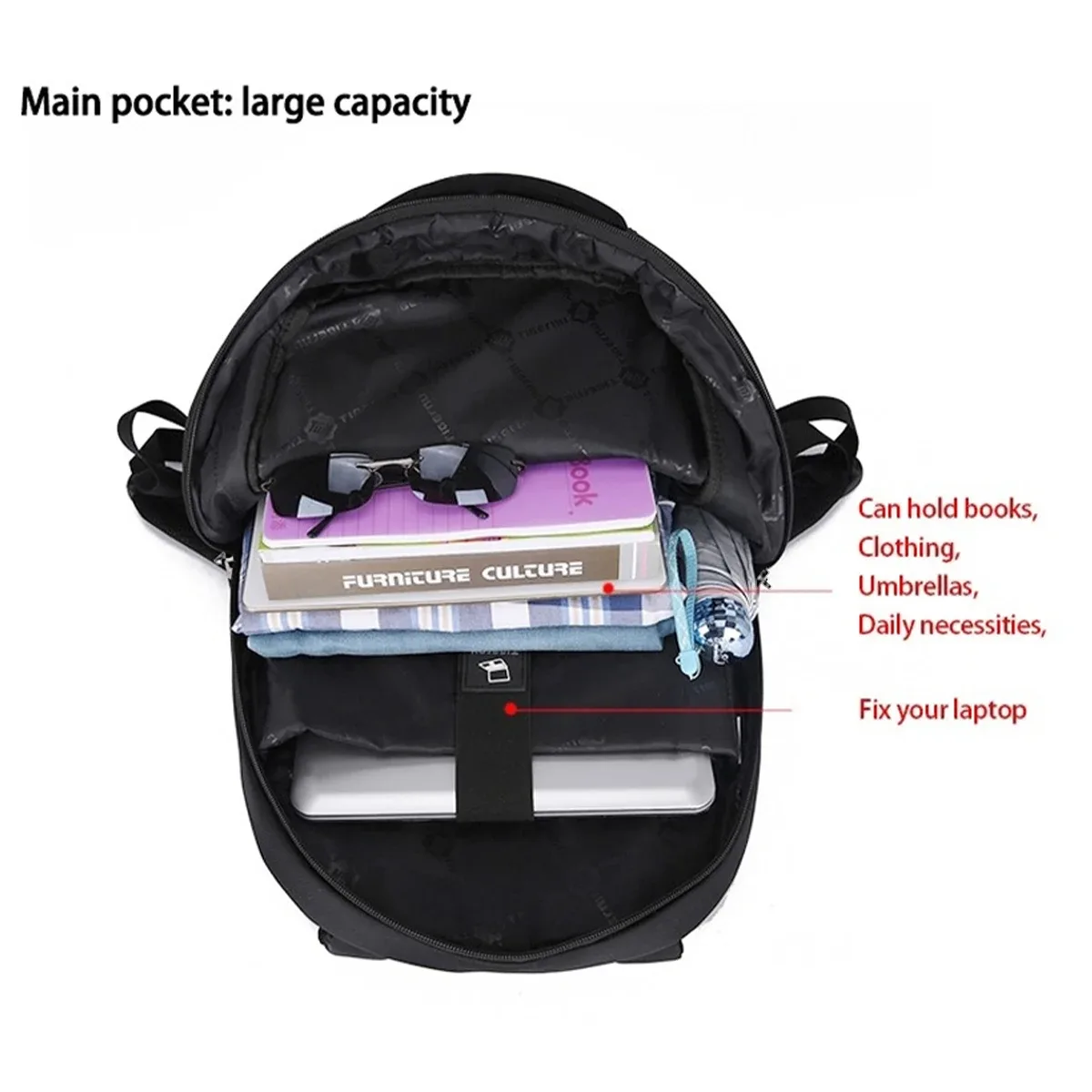 tigernu hommes sac à dos femmes 15-17 pouces sac à dos étanche sac à dos pour ordinateur portable sac décontracté mâle mochila voyage école sacs à dos pour hommes