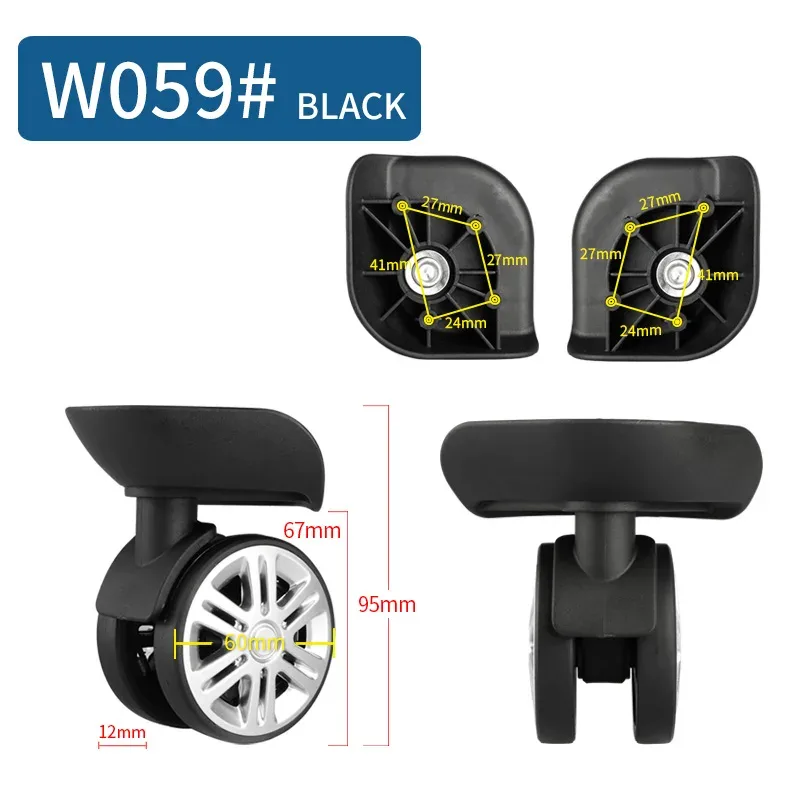 valise fixation rétractable et mécanisme d'attache de sécurité roulettes remplacement boîtier de chariot roue muette roue universelle valise roulette accessoires valise roulette