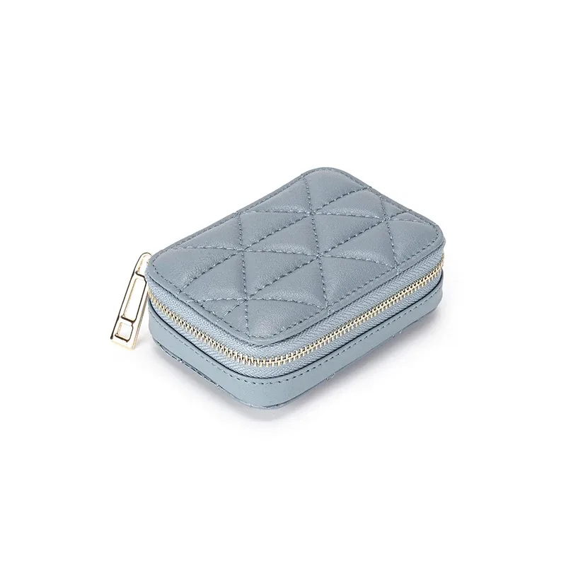 boîte à rouge à lèvres carrée de voyage, étui de rangement de maquillage en cuir véritable avec miroir, bâtons à lèvres, support en cuir, sac à cosmétiques, 2021