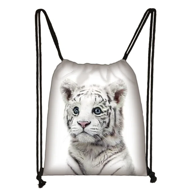 sac à cordon de serrage mignon animal koala femmes hommes mode sac de rangement panda/zèbre fille voyage loisirs sac à dos pliable
