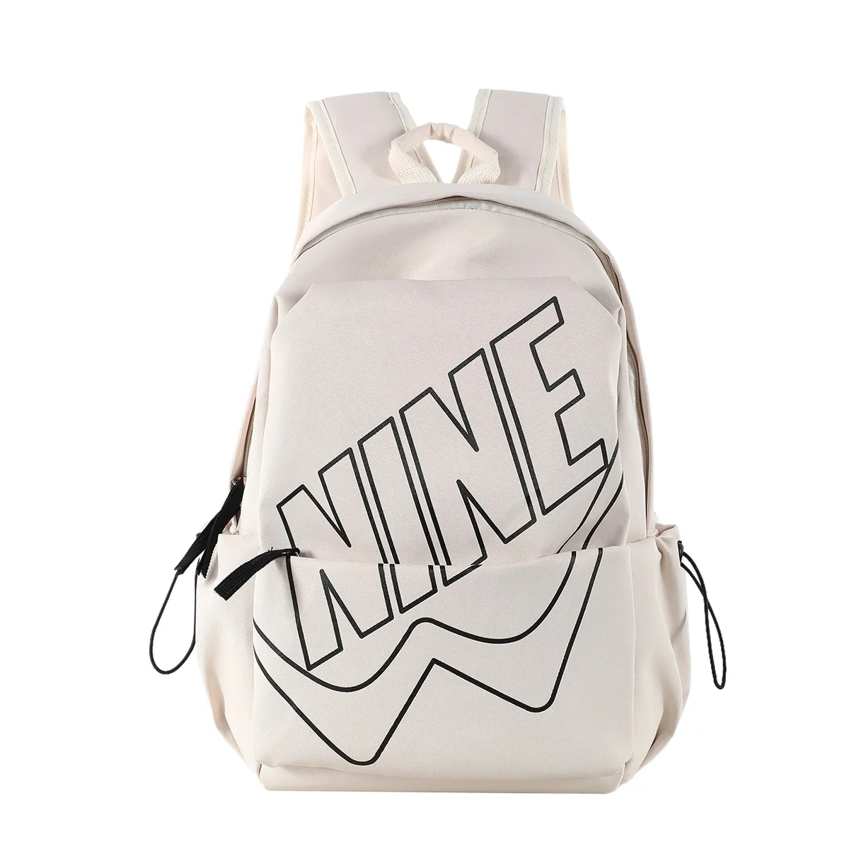 sac à dos tendance pour hommes et femmes, style lettres, léger, grande capacité, sac de voyage multifonctionnel, sac d'école en nylon imperméable