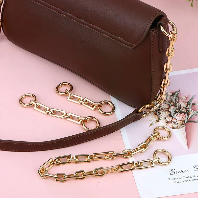 Chaîne d'extension de sac à main, bandoulière, sangle de chaîne, boucle de suspension, bricolage, chaîne de remplacement, breloques, accessoires de sac à bandoulière
