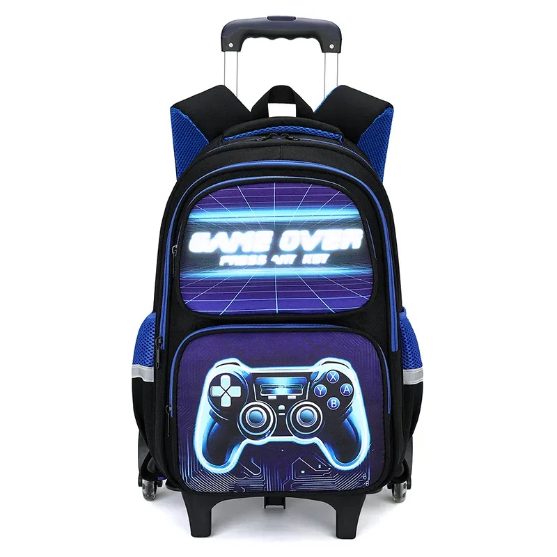 sac à dos à roulettes pour enfant, cartable à roulettes pour garçon, sac à dos scolaire avec roulettes, sac de voyage avec sac à lunch