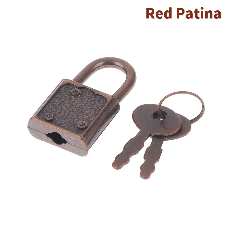 mini cadenas rectangulaires avec serrure à clé pour voyage, boîte à bijoux de mariage, journal intime, livre, valise, 1 ensemble
