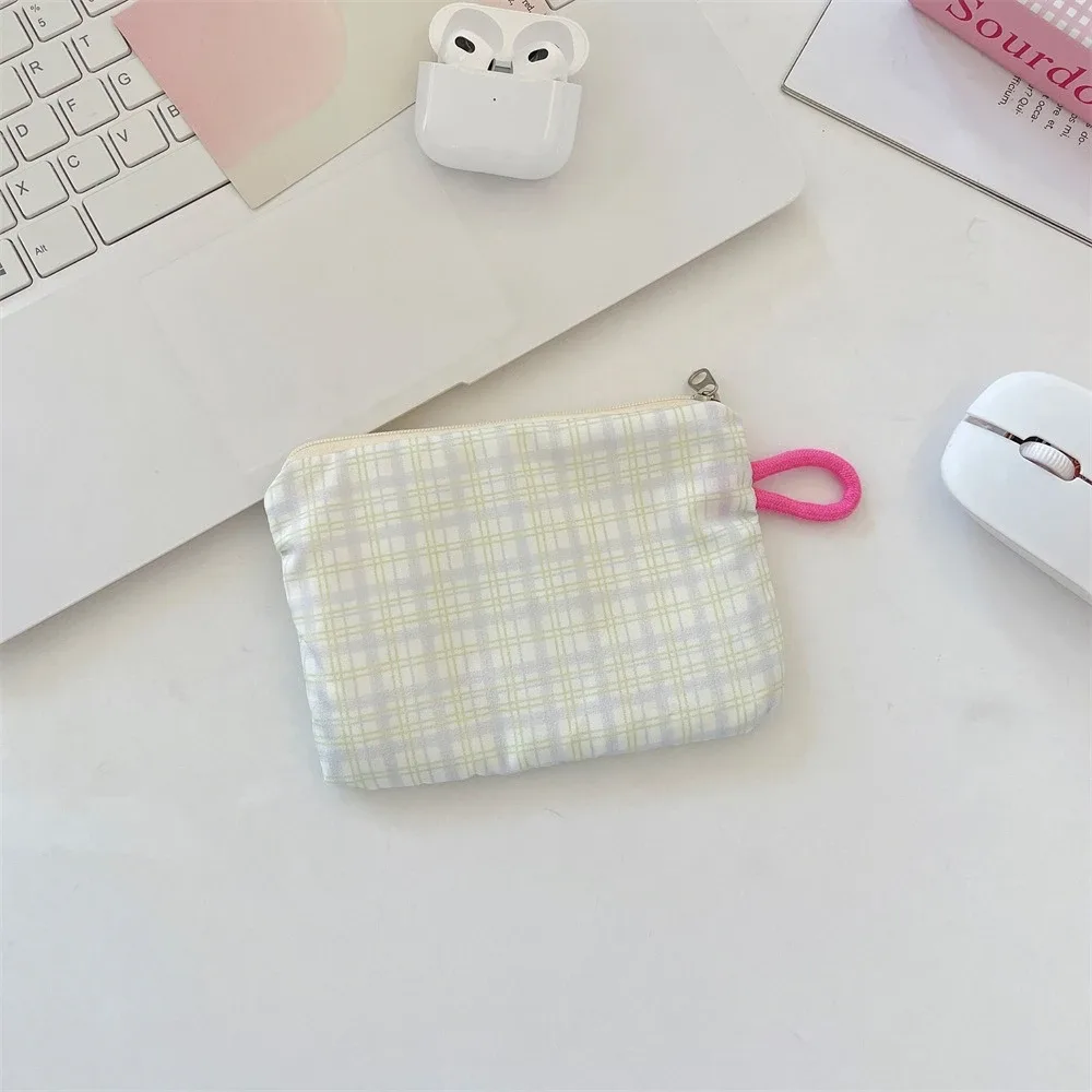 nouveau imprimé mini maquillage rouge à lèvres pochette de rangement porte-monnaie sac de carte mignon femmes cosmétique organisateur sac portable petit sac de rangement