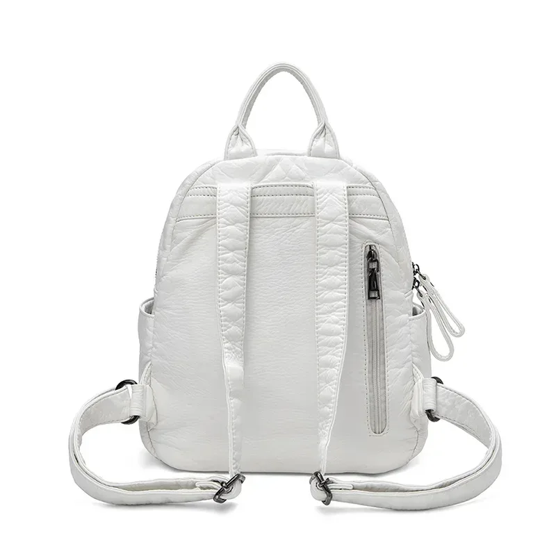sac à dos femme sac dame mode sacs à dos esthétiques mignon petit sac à dos sac en cuir sac blanc sac décontracté antivol sac à dos