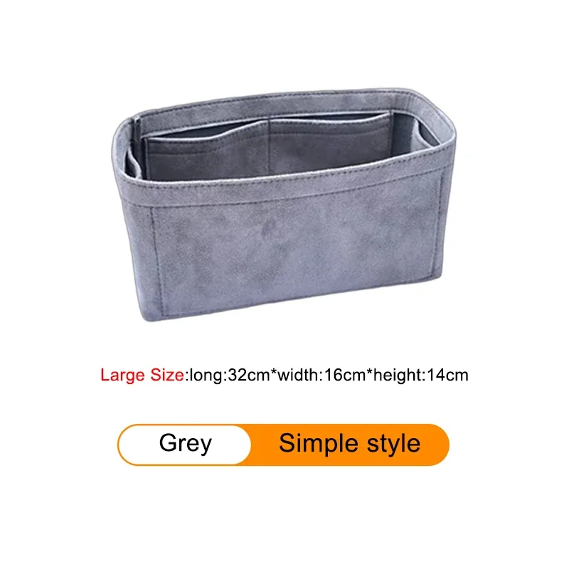 insert organisateur de sac pour h-birkin 25 30 35, sac à main en velours, sac à cosmétiques, support de rangement, sac de modification intérieure, accessoire
