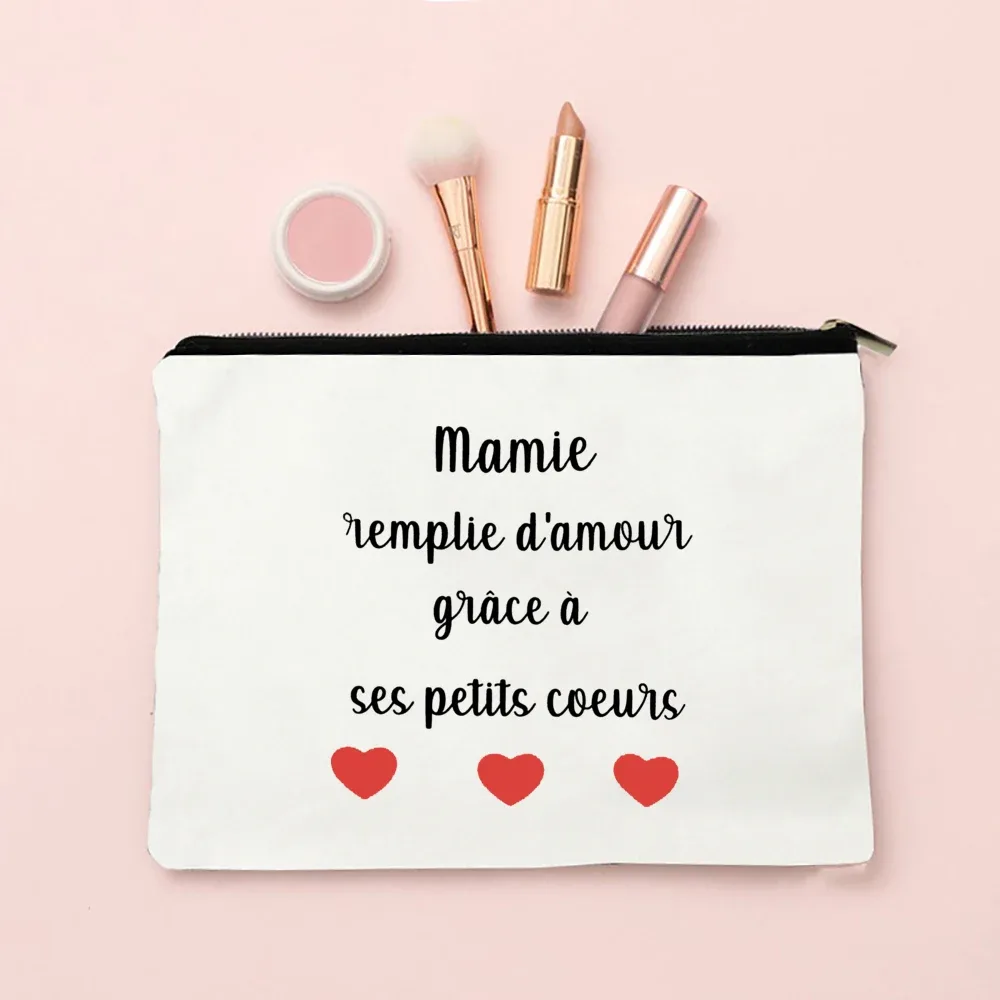 sacs à cosmétiques college avec fermeture éclair, cadeaux pour mamie, trousse de maquillage, meilleure grand-mère du monde, poudres de toilette, annonce de grossesse, voyage, présidence, eser