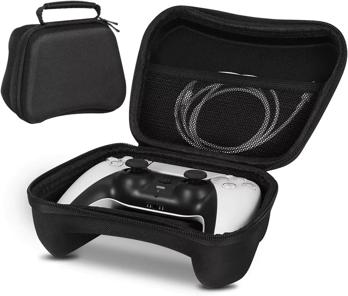 sac de rangement pour manette de jeu en eva rigide, antichoc, anti-chute, sac à main portable compatible avec switch pro ps5, anti-poussière
