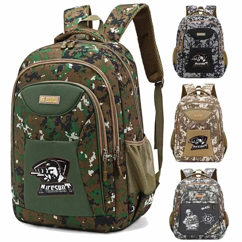 Offre spéciale décontracté en plein air Camouflage sac à dos Oxford tissu grande capacité voyage sac à dos hommes mode à la mode marque sacs à bandoulière