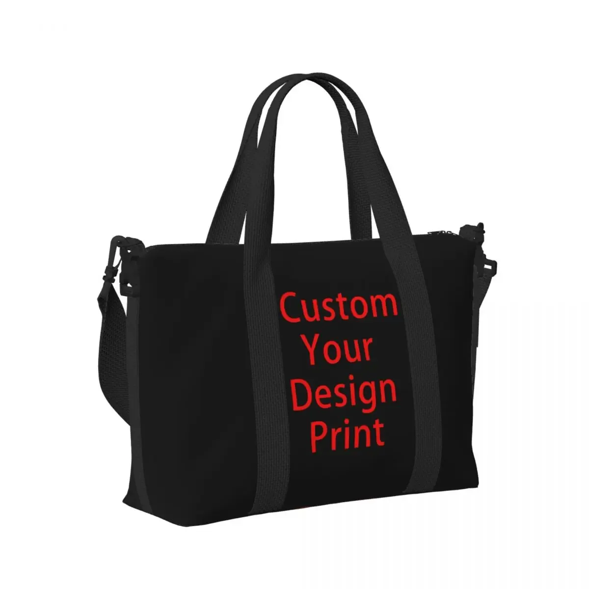 sac fourre-tout personnalisé pour femme, grande capacité, logo personnalisé imprimé, sac de voyage initié à la gym de plage