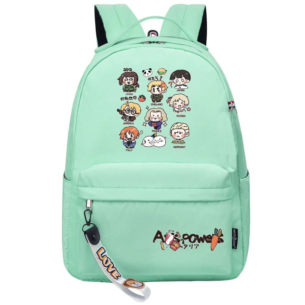 hetalia axis powers dessin animé sac à dos filles sacs d'école anime bookbags kawaii garçons voyage sac à dos mignon sac à dos sac à dos décontracté