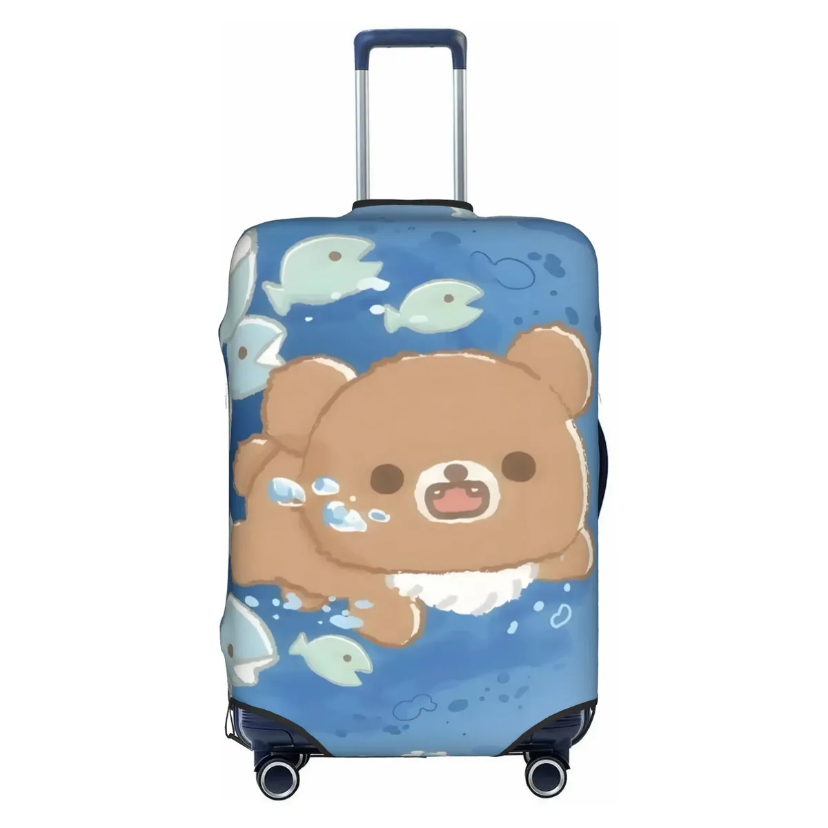 housse de valise personnalisée r-rilakkumas, housse de protection lavable pour bagages, motif ours de dessin animé mignon, pour 18-32 pouces