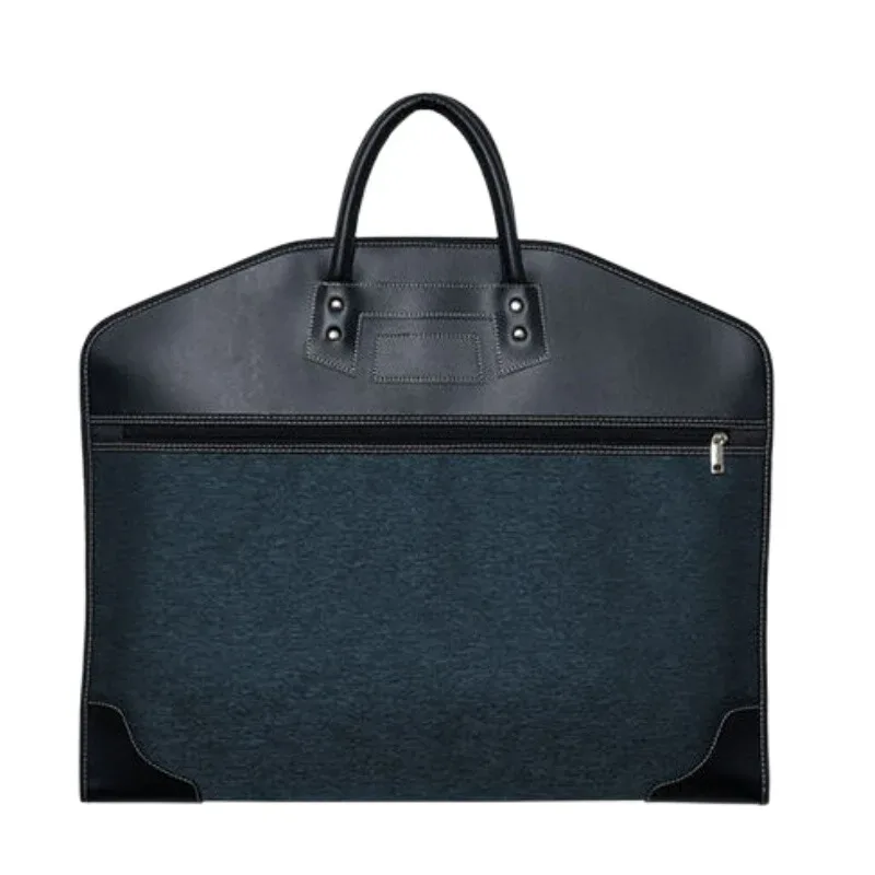 sac à vêtements de costume en cuir pour voyage, housse étanche et anti-poussière, porte-costume d'affaires léger et pliable pour les voyages aériens