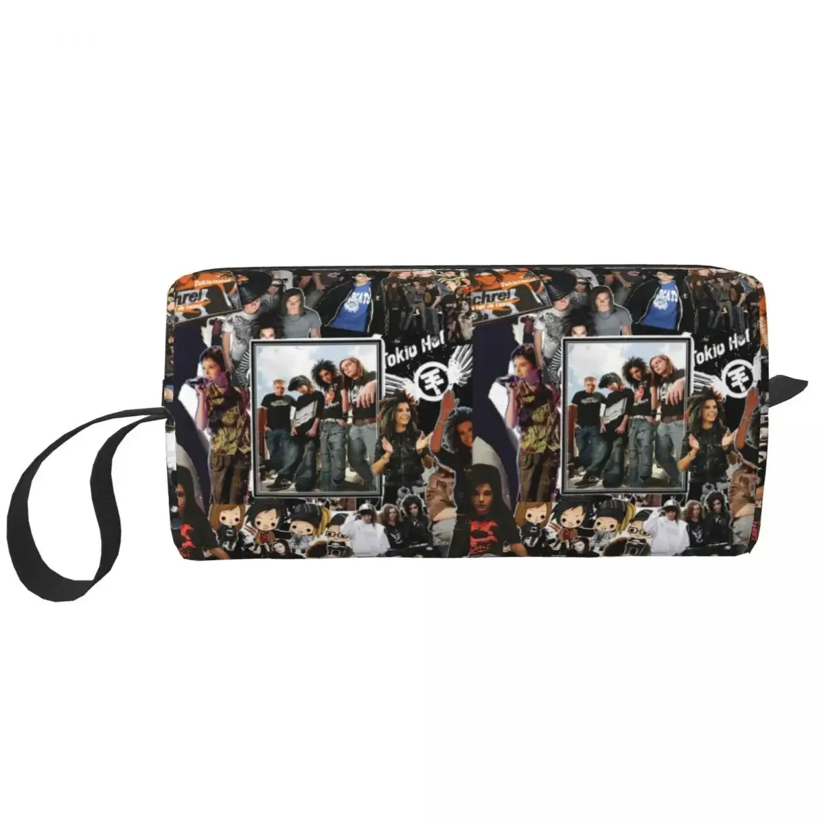 tokio hotel emblem – trousse de maquillage, organisateur de cosmétiques, trousse de rangement, trousse de beauté pour femmes, trousse à crayons