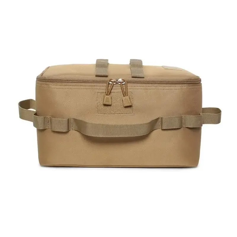 sac de rangement de grande capacité pour le camping en plein air - sac à outils pour clous de sol avec kit d'ustensiles de cuisine de pique-nique et organisateur de cartouches de gaz