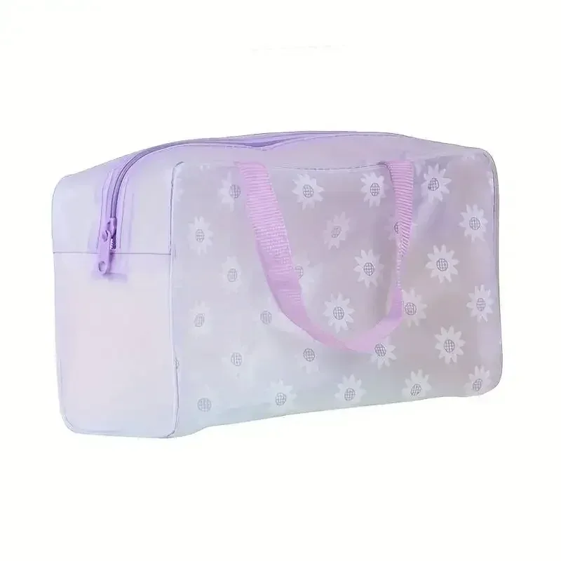 lot de 5 sacs de toilette transparents, sacs de voyage cosmétiques étanches, trousse de toilette portable, sac de voyage d'affaires, sac de plage