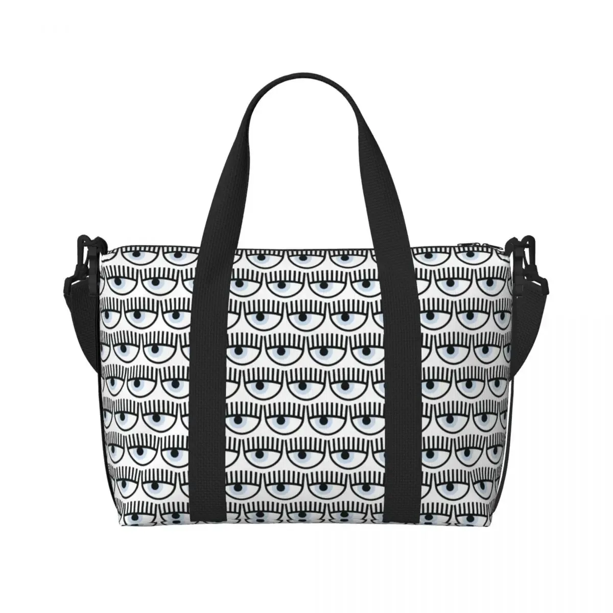 mode personnalisée yeux chauds f-erragnis c-chiaras sac fourre-tout de plage femmes grand compartiment plage salle de sport sacs de voyage
