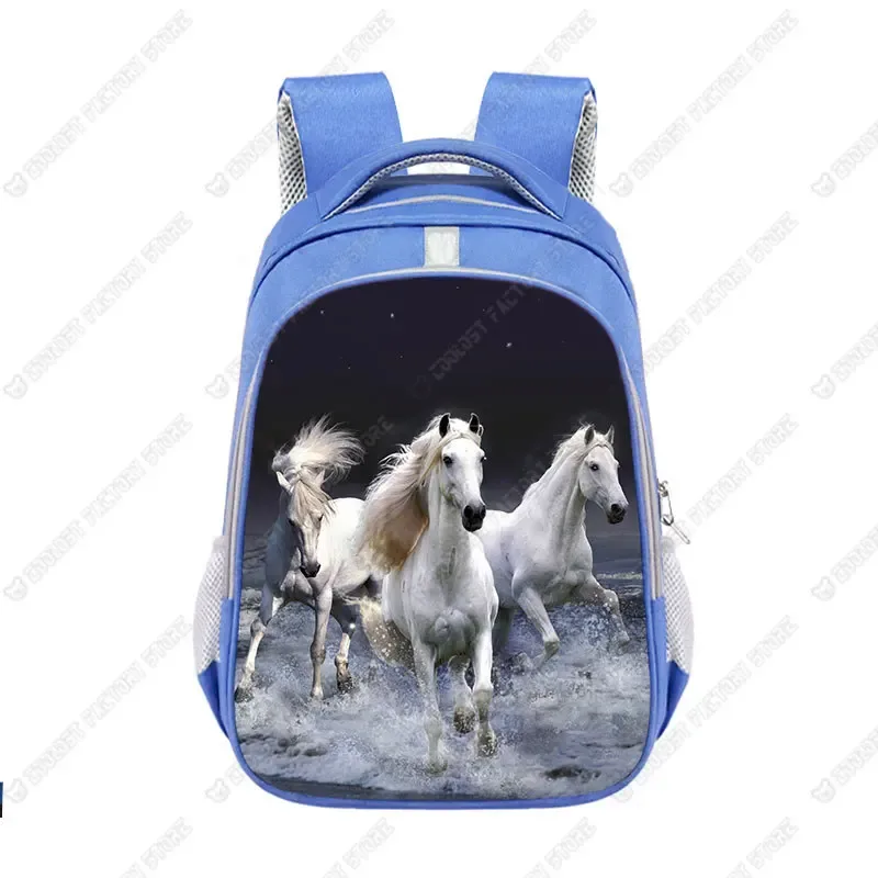 grand sac d'école animal horse pour enfants, cartable poney cool pour adolescents, sac à dos de voyage pour garçons et filles, mode pour enfants