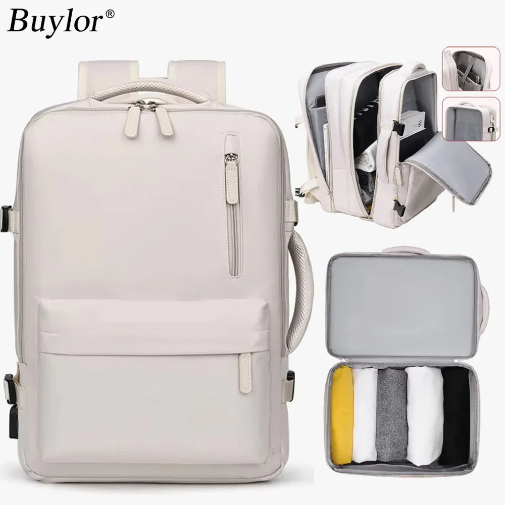 Buylor sac à dos de voyage femmes Easyjet sac à dos 45x35x20 cabine bagages sac à dos pour avion grande capacité sacs à main pour ordinateur portable
