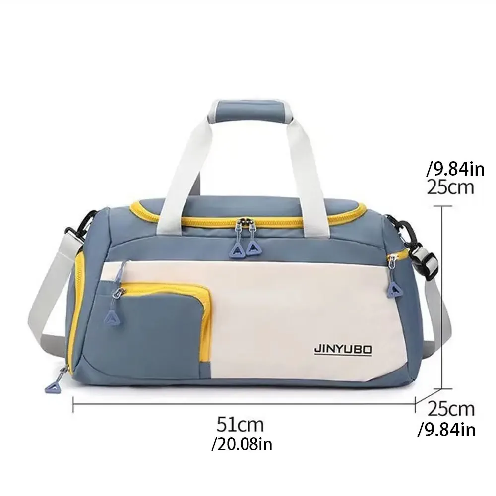 sac de voyage portable en oxford, sac de sport pliable en nylon robuste, sac à main multicouche grande capacité pour courte distance, pour fille