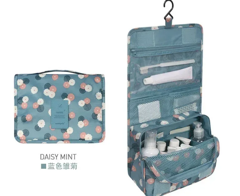 crochet de voyage sac cosmétique femmes sac de maquillage étanche articles de toilette pochette de beauté unisexe salle de bain nécessaire maquillage organisateur de rangement