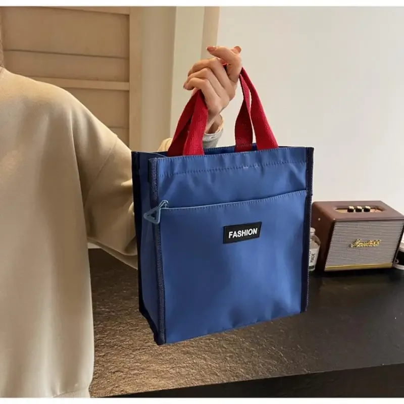 sac à main en toile, grand sac fourre-tout avec fermeture éclair, sac à bandoulière portable pour étudiants, livres scolaires, bureau, shopping quotidien.