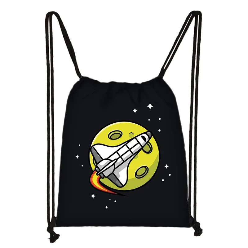 spacvier-sac à dos imprimé pilote pour femme, astronome ovni, proximité wstring, sac de rangement pour chaussures de voyage, support de livre pour adolescent, cadeau