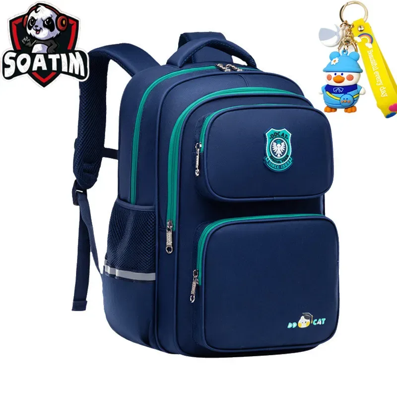 Sac à dos d'école primaire étanche pour enfants, grands sacs orthopédiques de voyage pour garçons et filles