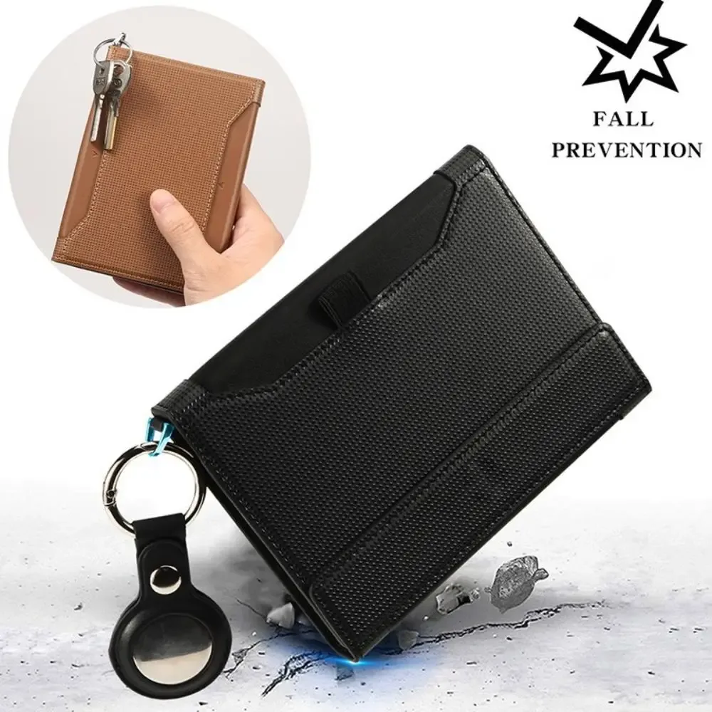 porte-passeport de haute qualité en cuir uni avec blocage rfid, étui de protection pour cartes de voyage, fente pour billets et clip, portefeuilles pour passeports.