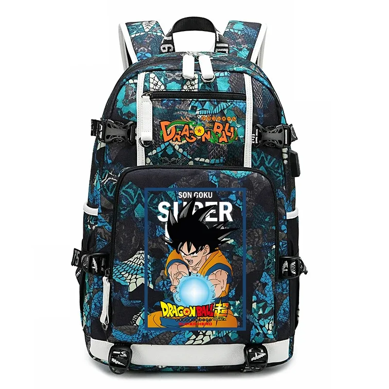 sac à dos pour étudiants avec imprimé dragon ball z, grande capacité, sac à dos décontracté pour enfants, adolescents, garçons et filles, pour l'école et les voyages