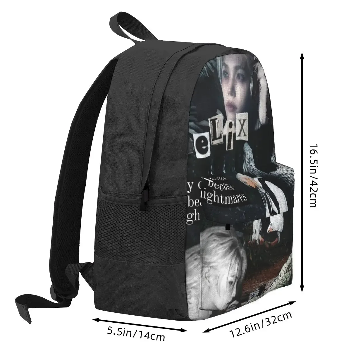 felix coréen kpop chanteur sacs à dos garçons filles bookbag grande capacité enfants sacs d'école ordinateur portable sac à dos sac à bandoulière