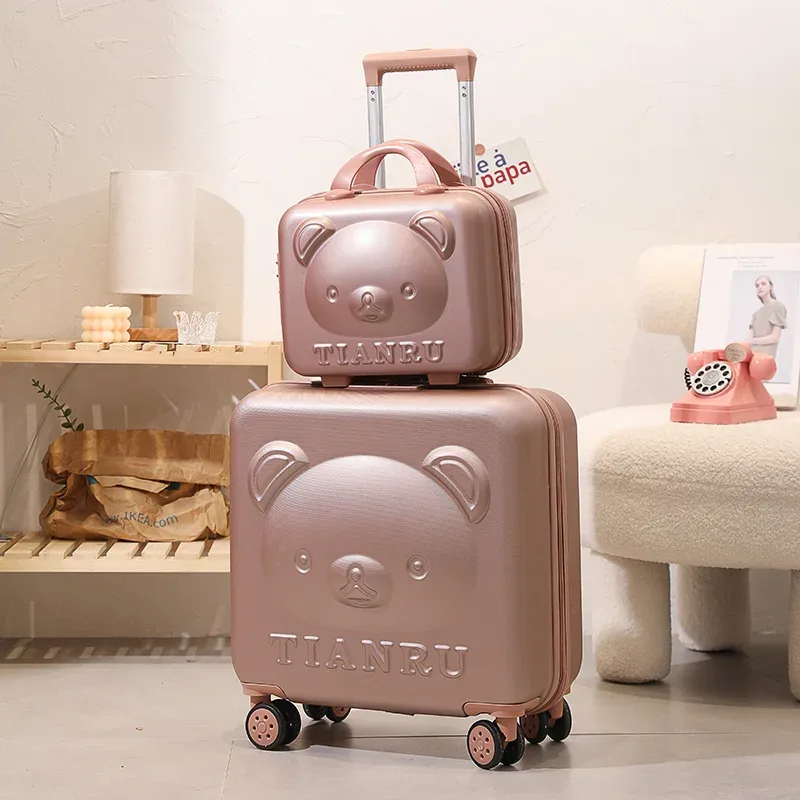 valise de voyage avec sac à main de 20 pouces, sac à roulettes pour filles, valise à la mode pour femmes, ensemble de bagages roulants, nouvelle collection 2023