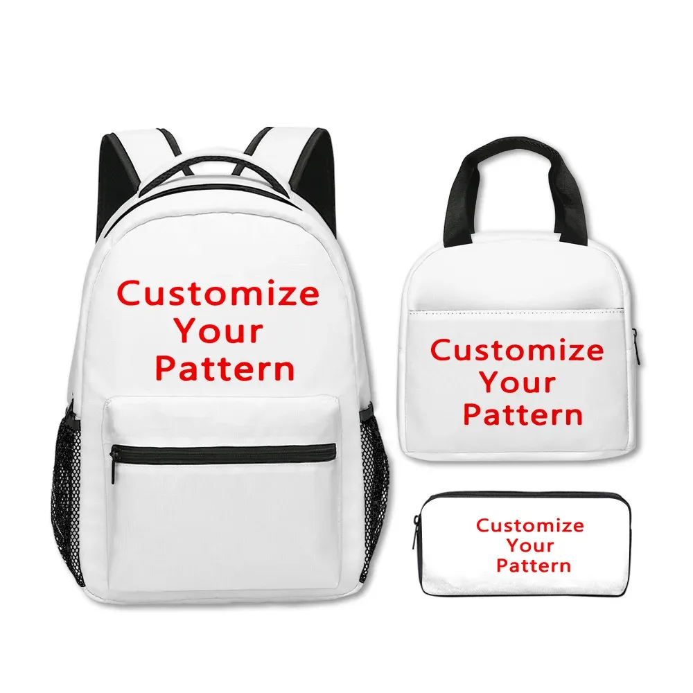 sac à dos personnalisé école enfant sacs à dos adulte sac à dos personnalisé sac à dos cosplay zip pack trois pièces ensemble voyage sac à dos